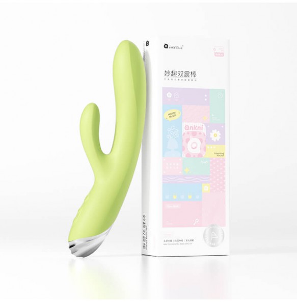 MizzZee - MiaoQu Dual Pleasure Vibrator (Chargeable - Green)